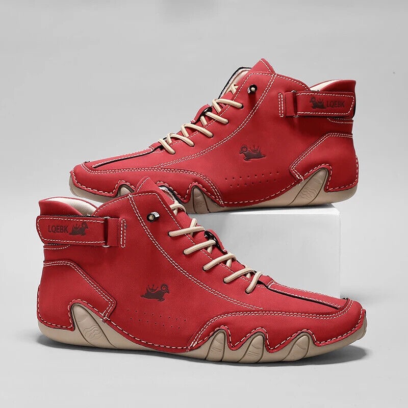 Outdoor Sport Leisure - Chaussures décontractées en cuir pour hommes,