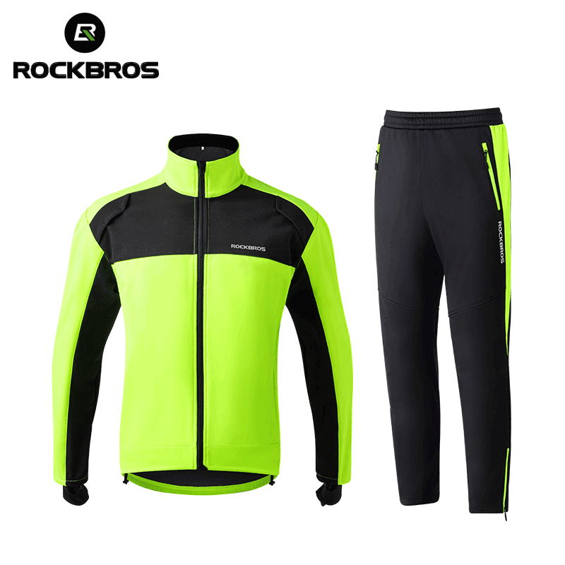 Outdoor Sport Jacket Men - ROCKBROS automne hiver cyclisme vêtements ensembles