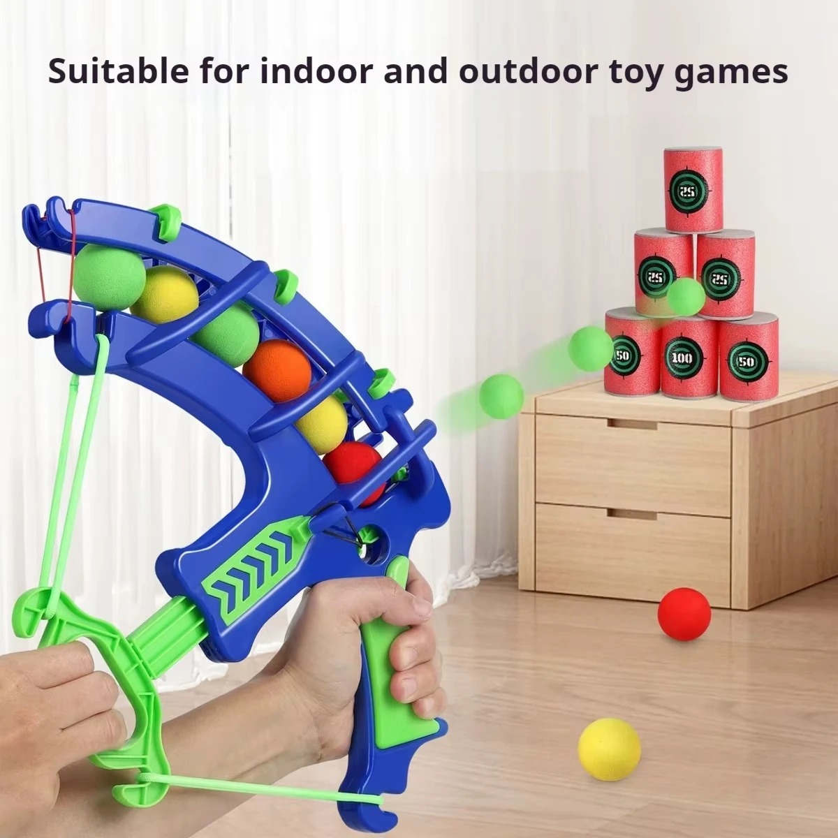 Outdoor Sport Games For Kids - Pistolet à bulles automatique avec cible