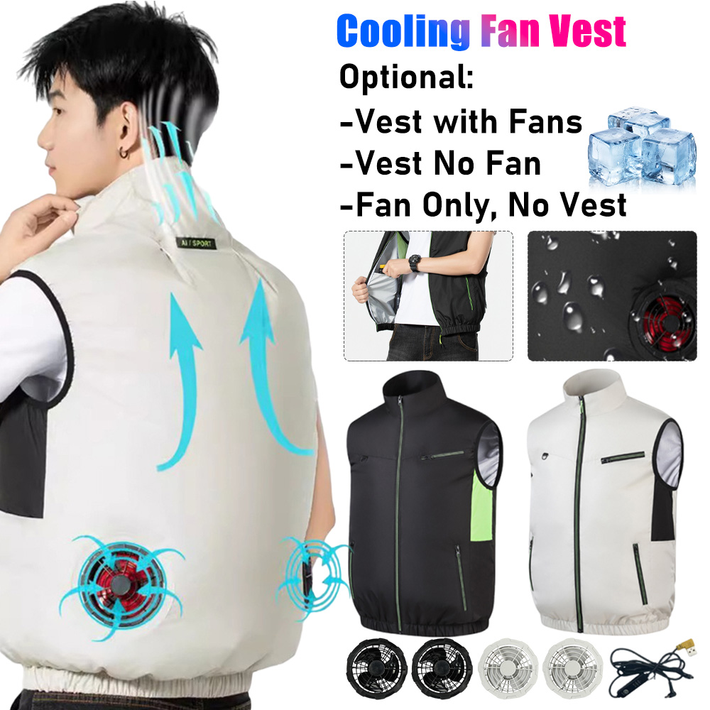 Outdoor Sport Jacket Men - 2025 ventilateur de refroidissement gilet climatiseur