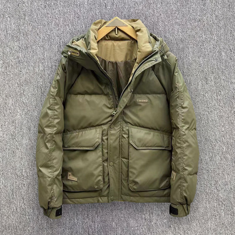 Outdoor Sport Jacket Men - Doudoune courte à capuche coupe-vent pour