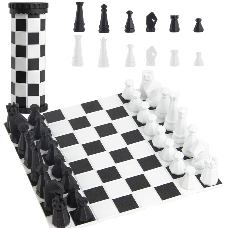 Outdoor Sport Games For Kids - Jeu d'échecs portable 2 en 1,