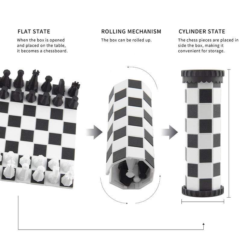 Jeu d'échecs portable 2 en 1,  - Outdoor Sport Games For Kids avis et prix